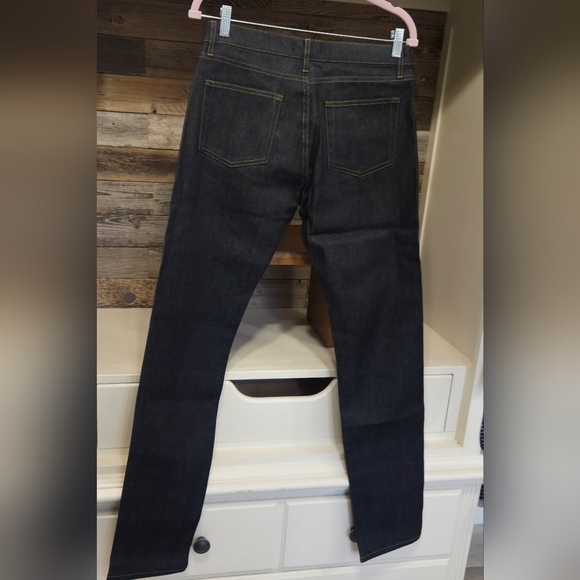 Kooples Blue Brut Straight Jeans Classic Fit- Awesome "SKULL" Detail On Pocket - Picture 6 of 7